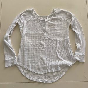 Anthropologie cotton waffle knit